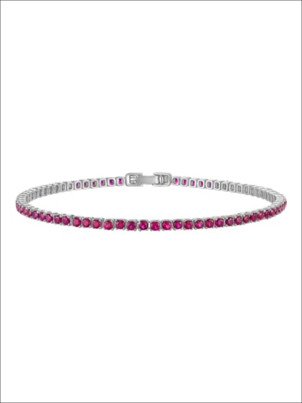Tennis Bracelet 14K Gold Plated CZ 5A Cubic Zirconia Fold Over Clasp